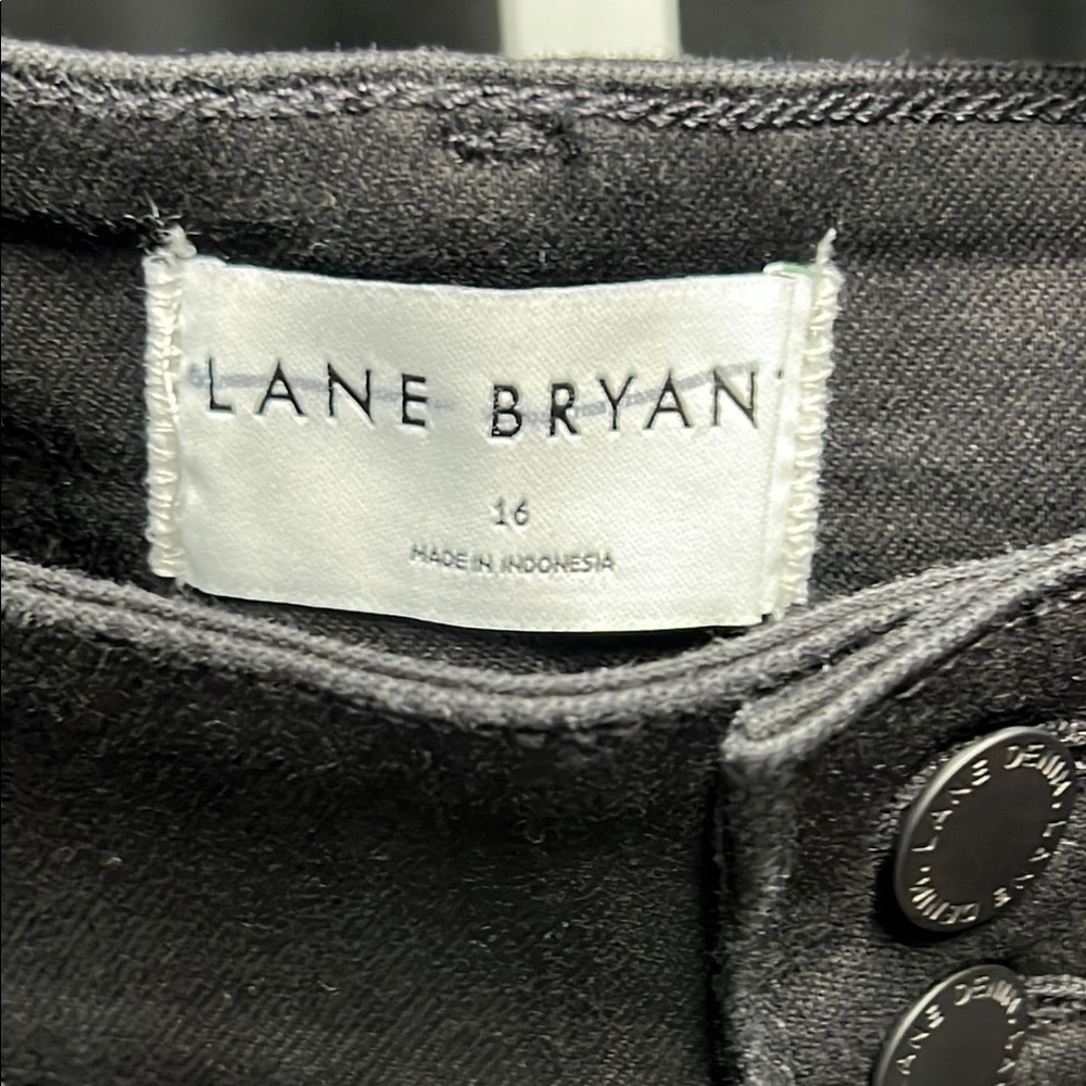 Lane Bryant Black Straight Leg Jeans Classic Fit - Picture 2 of 9